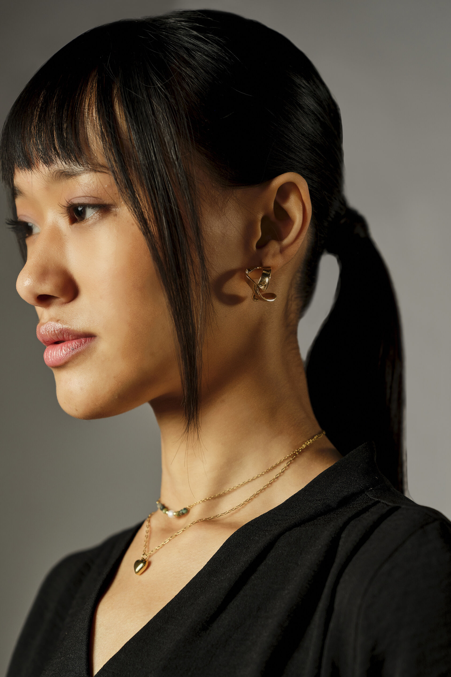 Nerra Dusty Black Top, Black, image 4